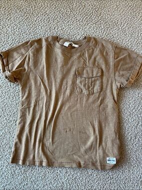 Boys brown pocket top